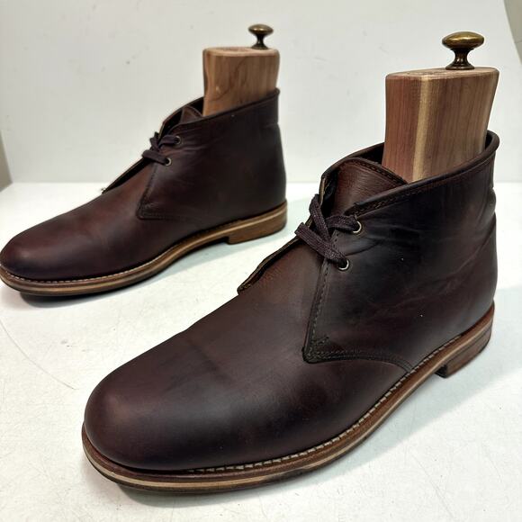 NEW HEELS Rancourt & Co. x Helm Chukka Boot Horween Chromexcel Made in USA 10 D VERY GOOD Rancourt & Co. x Helm Chukka Boot Brown Chromexcel  main image 4